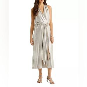 RALPH LAUREN Metallic Dress NWT Size 18